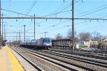 AMTK 654 leads a westbound train